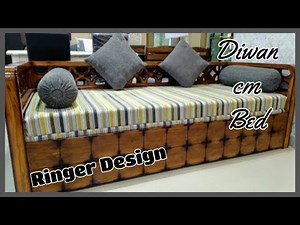 🔘Ring🔘 Dewan Cum Bed || Dewan Bed Double Bed || Wooden Sofa || Space Saver..🛋️🛋️