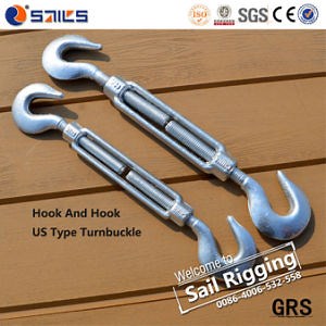 [Hot Item] Small Us Type with Hook and Hook Cable Turnbuckles Us Drop Forged Double Hook Turnbuckle