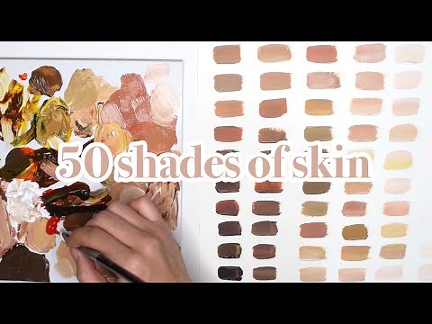 How I Mix Skintones without Using Brown | Acrylic Paint #PaintMixing