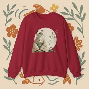 Kimono Cat Sweatshirt: Japanese Neko Bridal Gift - Etsy
