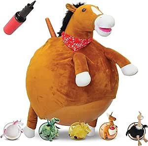 WALIKI Horse Hopper Ball for Kids | Hippity Hop | Jumping Hopping Ball | Sit & Bounce (Small: Ages 3-5, Horse)