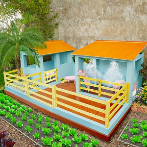 36 reactions | Self-build pig house for cute piglets #pighouse #diy #pigcoop | No1 Ideas | Facebook