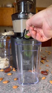 Homemade Almond Milk 🥛 Almond milk is used as a tasty, nutritious alternative to cows milk & can be made in just minutes at home. Rich source of Magnesium & Vitamin E! Ingredients: 1 cup almonds 3 cups filtered water 1-2 pitted dates 1 tbsp vanilla extract (optional) Directions: Soak almonds 4-6 hours in filtered water. Drain old water & rinse almonds. Add 3 cups fresh filtered water. Paddle almonds & water mix into juicer. Add dates to juicer. Add vanilla extract to finished milk. (optional) E