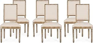 Christopher Knight Home Regina Dining Chair, Beige + Natural