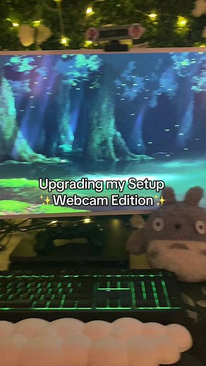 Preparing for my first stream xx #parisoftroyyy #stream #camera #setup #upgrade #logitech #logitechstreamcam #cute #totoro