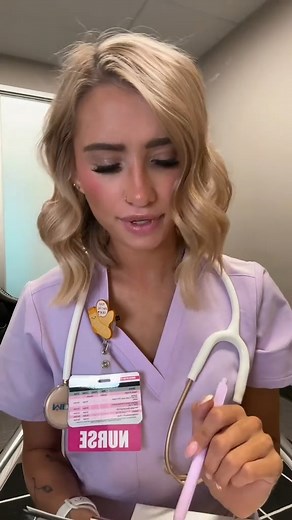 Can I get another sample 😉 #nurse #scrubs #blondebabe #foryoupage | Nurse Aria