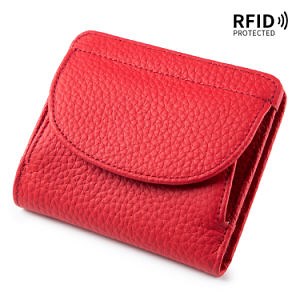[Hot Item] Small Wallet for Women Genuine Leather Bifold Compact RFID Blocking Small Womens Wallet
