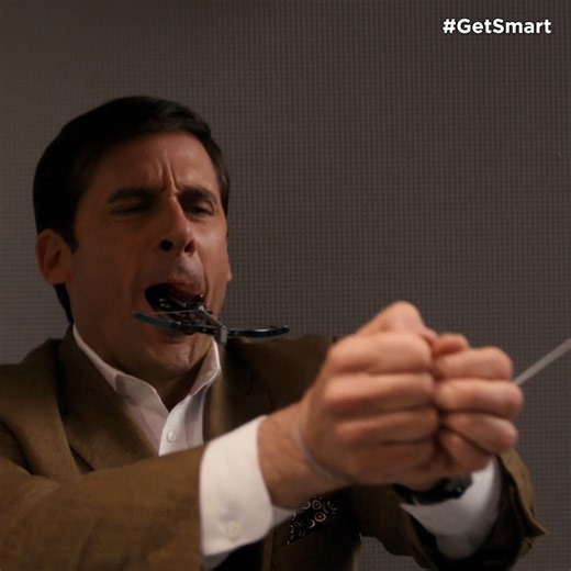 That’s gotta hurt 🥴 Steve Carell is hilarious in this GET SMART clip. | Warner Bros. Pictures
