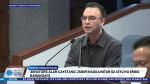 2.6K views · 31 reactions | Senators Alan Cayetano, Zubiri nagkainitan sa isyu ng EMBO barangays #MBCTVNetworkNews | DZRH News Television | Facebook