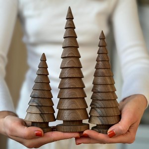 Rustic Wooden Christmas Trees for Festive Decor — Farmhouse Scandinavian Winter Tabletop Accent - Etsy Australia