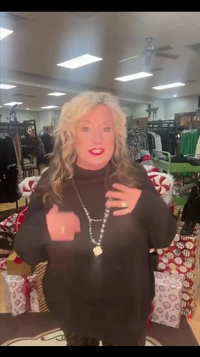 Black Fuzzy Mock Neck Sweater - a great staple to have for the cold winter season! | Winey Chicks Boutique