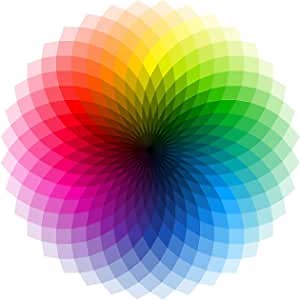 Puzzle - 1000 Pieces Round Rainbow Jigsaw Puzzles for Adults and Kids