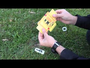 Montando una muestra para el microscopio de papel o 'foldscope'