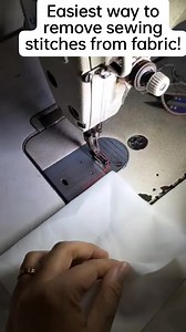 How to remove sewing stitches from fabric!Sewing tricks and techniques. #sewingtutorial #sewingtechniques #sewingtips #sewing #sewingproject #sewingprocess #sewingfun #sew #sewinglife #sewingmachine | Gedelyn Tampos Monarba
