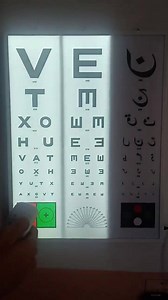 LED Illumination Snellen Chart With Wireless Remote Control Device Further Information Please Contact This Number 03452057821 #Snellen #charts #eyes #testing #midway | Midway Optical