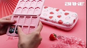 BRHE Switch Case for Nintendo Switch/OLED Accessories Kit with Game Case and 2pcs Thumb Grips Caps