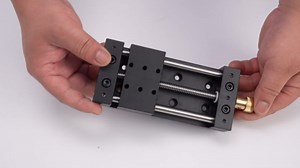 Manual Linear Stage, 75mm Aluminium Alloy Sliding Table Linear Actuator for Mechanical Engineering, Automation Equipment
