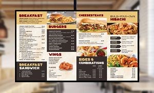 [Hot Item] Restaurant Menu Board LED Slim Light Box Indoor Use Wall Light Sign Luminous Board