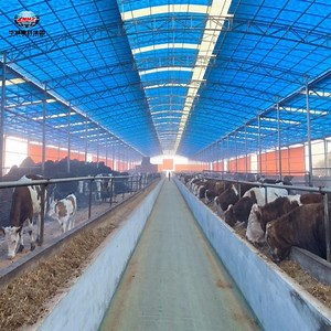 [Hot Item] Customized Easy Erected Steel Structure Cowp/Goat Farm Dairy Cattle/Sheep Shed/House