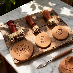 Custom Pottery Stamp, Custom Ceramic Stamp, Personalized Pottery Stamp, Clay Signature Custom, Brass Mold for Clay, Pottery Tools Gift - Etsy