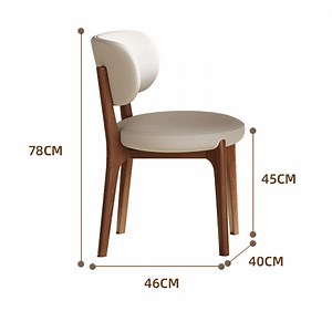 [Hot Item] Modern Minimalist Solid Wood Dining Chairs Wooden Style Home Dining Tables Chairs