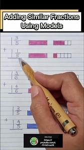 Adding Similar Fractions Using Models 🤯👍✅