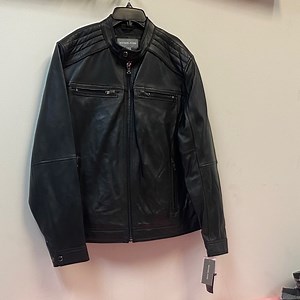 Michael Kors Men's Black Leather Jacket