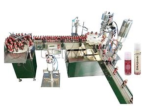 [Hot Item] Spray Disinfectant Sunscreen Spray Insecticide Filling Capping Packaging Production Line