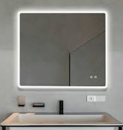 [Hot Item] LED Mirror Wall Mounted - 2mm Thickness, 4000K Natural Light Option