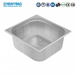 [Hot Item] Heavybao Stainless Steel Perforated Gastronorm Pan Gn Pan with Hole