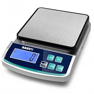 Digital Lab Scale 15kg x 1g oz/lb/g/kg Precision Electronic Scientific Scale Analytical Balance for Laboratory Jewelry Kitchen Includes Rechargeable Battery