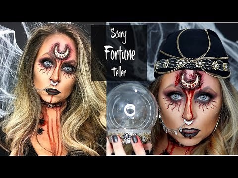 Scary Fortune Teller Halloween Makeup Tutorial