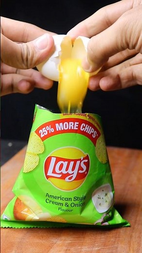 Chips Omelet Recipe #streetfood