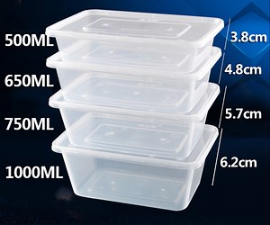 [Hot Item] Clear Food Prep Plastic Container with Lids