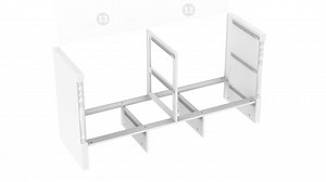 FUFU&GAGA White Wood Changing Table with 7-Drawers, Guardrail Top, Anti-Tip Safety Feature ZN-KF330164-01