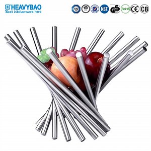 [Hot Item] Heavybao Decorative Kitchen Storage Vegetable Fruit Rack Wire Metal Fruit Basket Stand