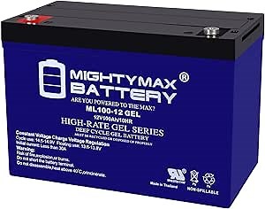 Mighty Max Battery 12V 100AH GEL Replacement Battery compatible with Sigmas Tek SP12-100
