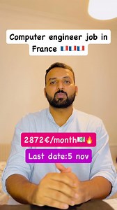 Computer engineer job in France 🇫🇷🇫🇷🇫🇷 . . . . . . . #mahivlogs #spain #spain🇪🇸 #spain❤️ #bcn #barcelona #barcelonacity #barcelon #europe #spaineducation #spainvisa #masterinspain #freeeducation #studyinspain #masterinspain #barcelona #pakistan #internationalstudents #mahivlogs #livingabroad #fullyfundedscholarshipes #phDscholarships #explore #scholarships #foryou #foryoupage #exploremore #viral #viralvideos #reelitfeelit | Mahi Vlogs