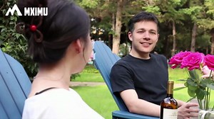 MXIMU Folding Adirondack Chair Weather Resistant Plastic Fire Pit Chairs Adorondic Plastic Outdoor Chairs for Firepit Area Seating Lifetime - Teak