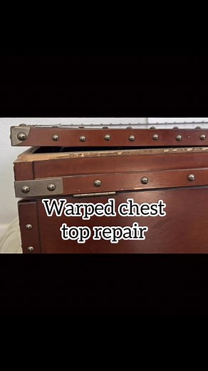 12 reactions · 4 comments | Warped chest top repair. I used wood glue and a clamp to fix the top. We’ll see how long it holds. #thenakedrancher #nakedrancher #woodglue #repair #diy | The Naked Rancher | Facebook