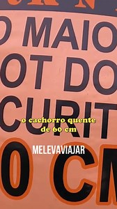O dia que fomos comer o maior cachorro quente de Curitiba, um super dog de 60cm. Confira! #melevaviajar #curitiba #hotdog | Me Leva Viajar