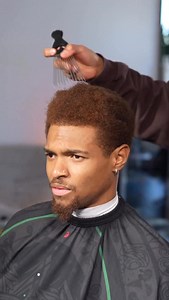 155K views · 1.5K reactions | Low taper on Afro | my client came in wanting to reshape his Afro. We picked it out and made sure to even out the top and gave him a low taper. #headlinecutz #losangelesbarber #haircut #barber | Juan Jimenez | Facebook