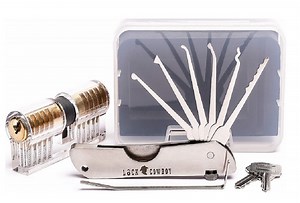 [Hot Item] Yh1171 Stainless Steel Lock Pick Tool Lock Pick Set Locksmith Tools Plastic Box Lock Picks