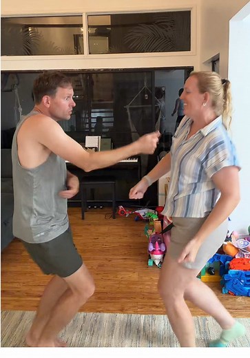 Husband & Wife's First 'Blame It On The Boogie' Dance