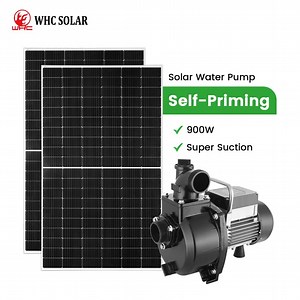 [Hot Item] Pompe de surface solaire à haut débit WHC 900W Kit de pompe à eau solaire auto-amorçante pour irrigation