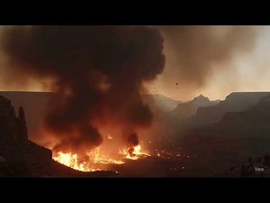 “🔥 Grand Canyon on Fire! Dragon Bravo Wildfire Out of Control | July 27, 2025” #Wildfire