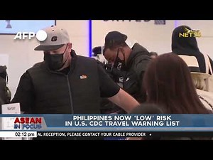 Philippines now 'low' risk in U.S. CDC travel warning list