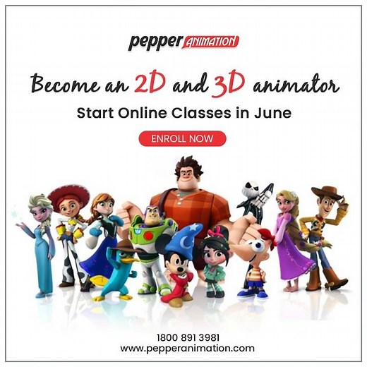Learn 2D and 3D Animation Online from Pepper Animation Institute | Best Animation Online Course