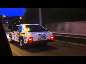 Saab 99 Turbo Rally in the Stockholm night