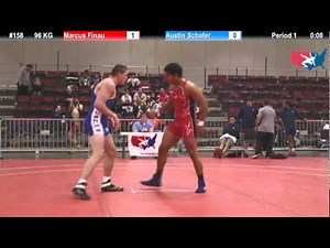 FILAJRGR: 96 KG: Marcus Finau (NYAC) vs. Austin Schafer (Army)